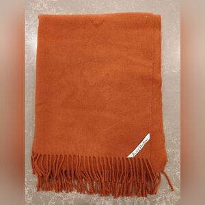 Acne Studios Terracotta Scarf with Fringe